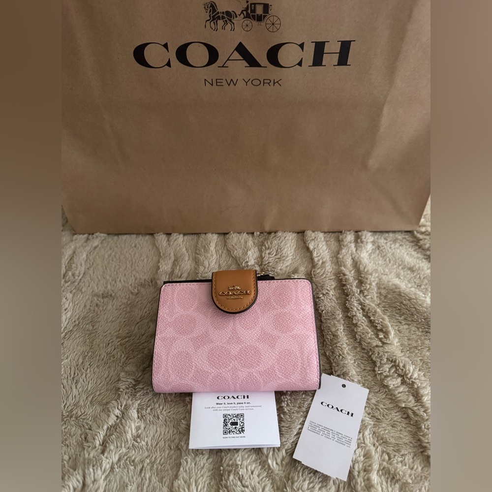 Coach Pink and Brown Women's Wallet